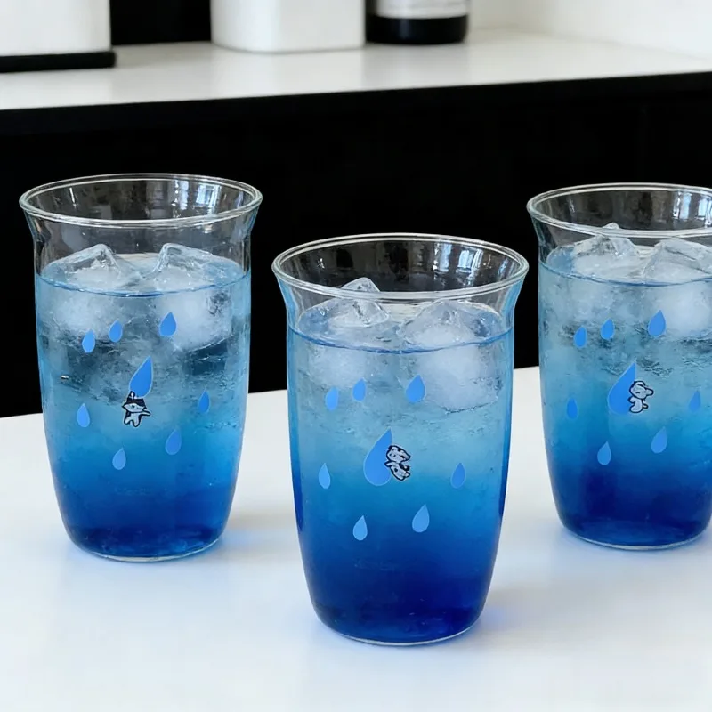Minimalist Cartoon Animals Handmade Vintage Fresh Style Glass Cup Blue Raindrop Pattern Like Rainfall Niche Milk Cup Curled Cups
Minimalist Cartoon Animals Handmade Vintage Fresh Style Glass Cup Blue Raindrop Pattern Like Rainfall Niche Milk Cup Curled Cups