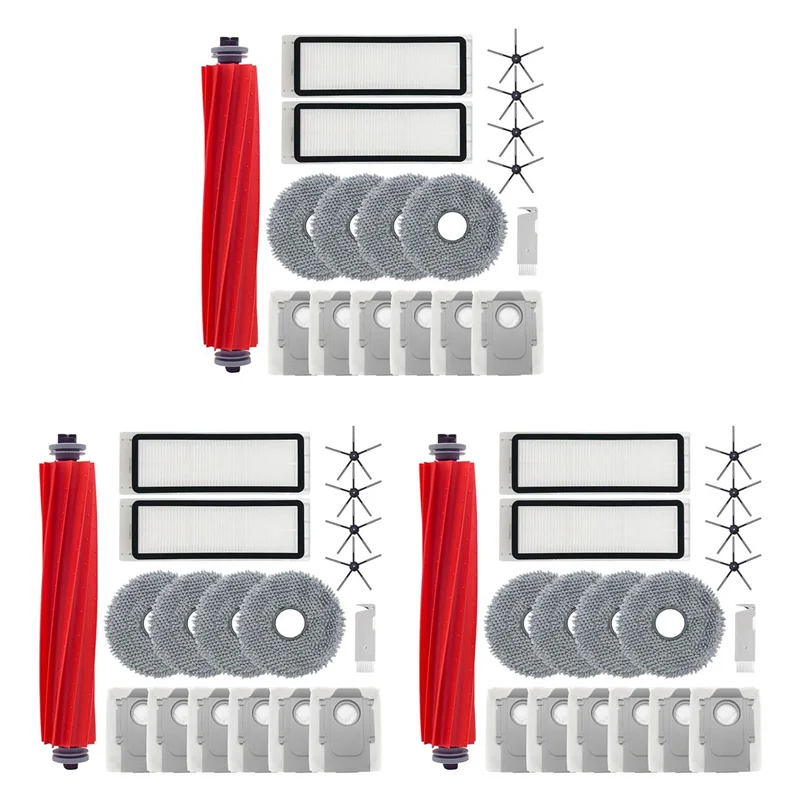3 Set For Roborock Q Revo/P10 A7400RR Vacuum Cleaner Main Side Brush Hepa Filter Mop Cloths Dust Bag Spare Parts-B51B
3 Set For Roborock Q Revo/P10 A7400RR Vacuum Cleaner Main Side Brush Hepa Filter Mop Cloths Dust Bag Spare Parts-B51B