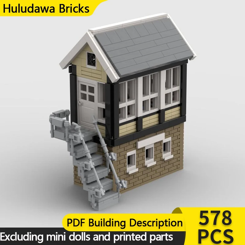 Модель City Street View MOC, строительные кирпичи, железнодорожная сигнальная коробка, модульная технология, детские праздничные подарки, сборка игрушек, костюм
Модель City Street View MOC, строительные кирпичи, железнодорожная сигнальная коробка, модульная технология, детские праздничные подарки, сборка игрушек, костюм