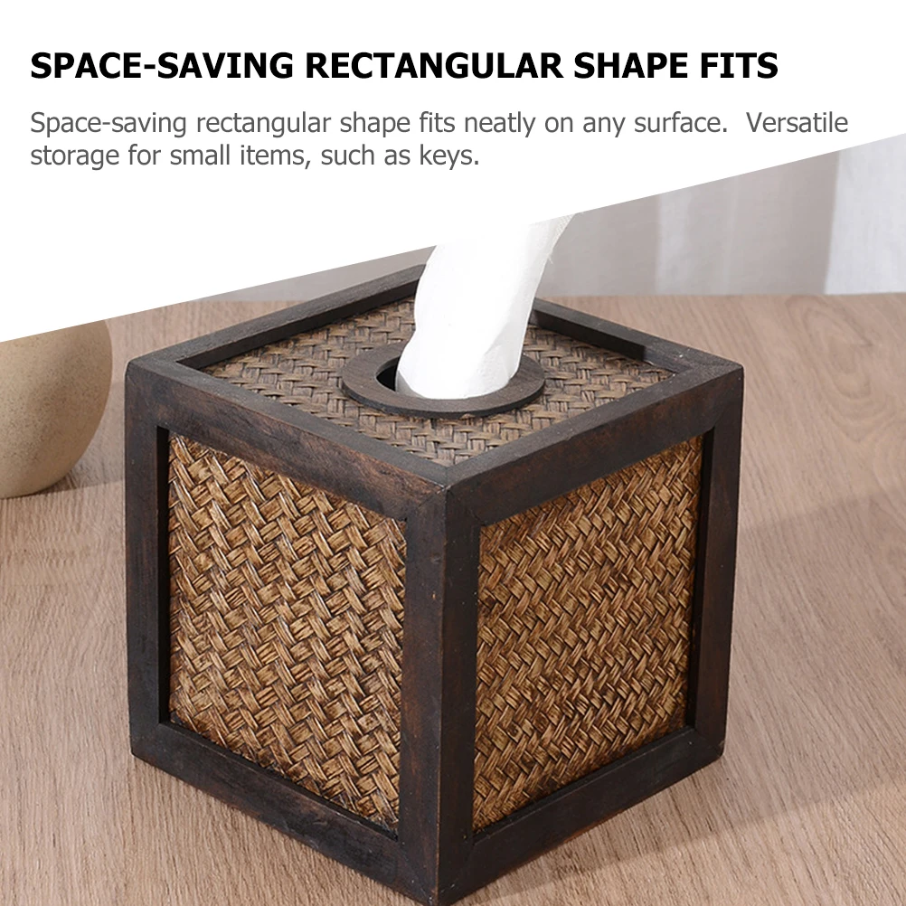 Bamboo Tissue Box Square Storage Basket Woven Paper Towel ganizer Case Cover Napkin Boxes Desktop Decor Household
Bamboo Tissue Box Square Storage Basket Woven Paper Towel ganizer Case Cover Napkin Boxes Desktop Decor Household