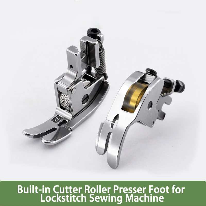 New All-Steel Built-in Cutter Presser Foot with Roller | For Computerized Lockstitch & Down Jacket Sewing
New All-Steel Built-in Cutter Presser Foot with Roller | For Computerized Lockstitch & Down Jacket Sewing