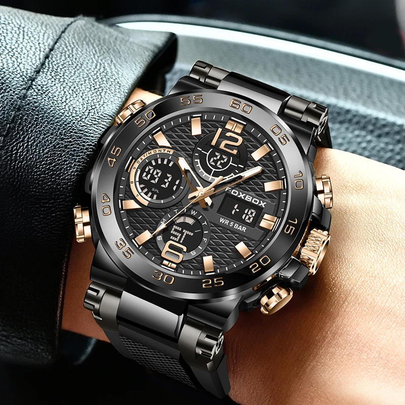 2025 New LIGE Design Watch Men's LCD Digital Wristwatch Luxury Fashion Watch For Men Luminous Waterproof Watch Relogio Masculino
2025 New LIGE Design Watch Men's LCD Digital Wristwatch Luxury Fashion Watch For Men Luminous Waterproof Watch Relogio Masculino