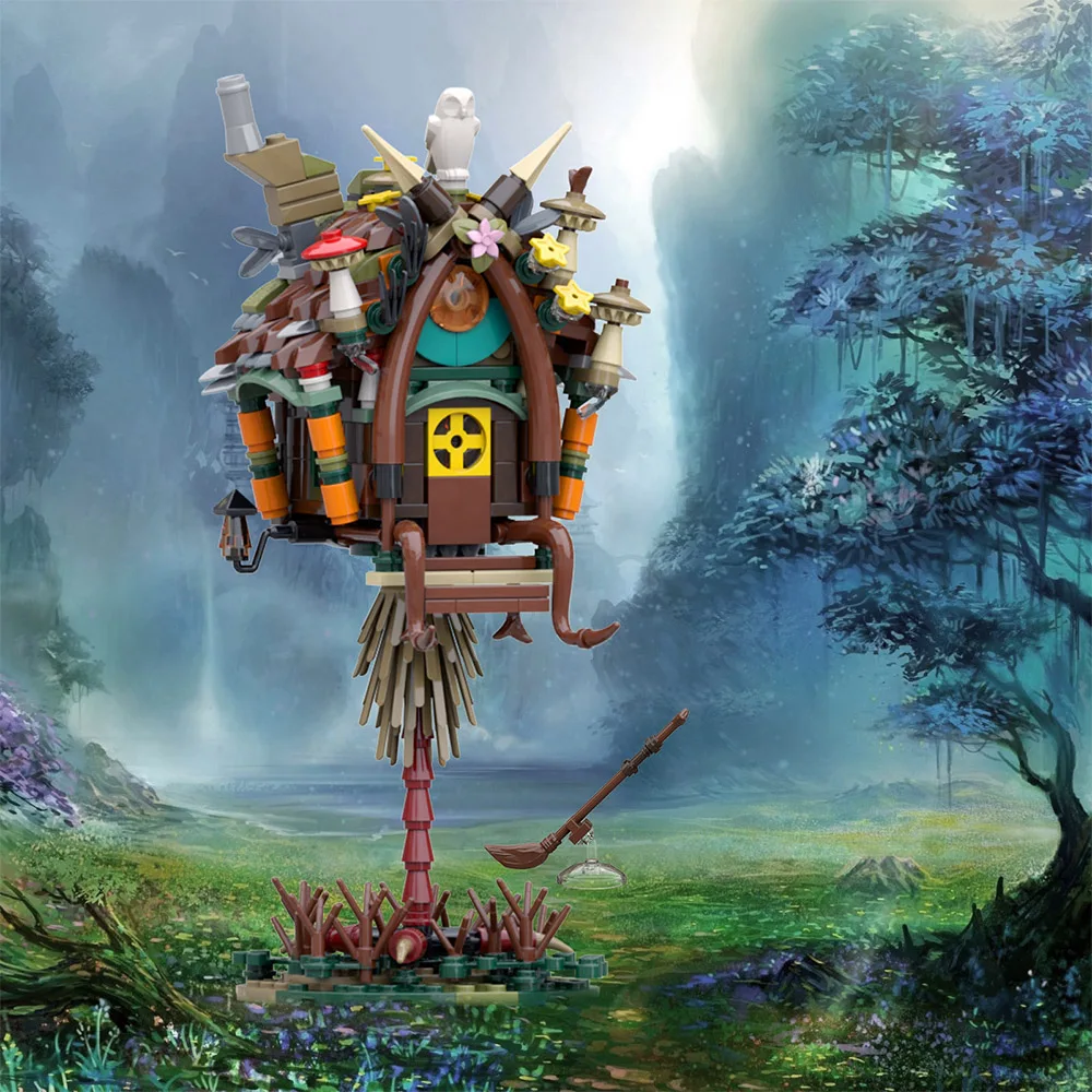 BuilMOC Infamous Fairy Forest Tree House Baba Yaga Hut Grandma Jaga Chicken Legged House Building Block Brick Model Toy KidsGift
BuilMOC Infamous Fairy Forest Tree House Baba Yaga Hut Grandma Jaga Chicken Legged House Building Block Brick Model Toy KidsGift