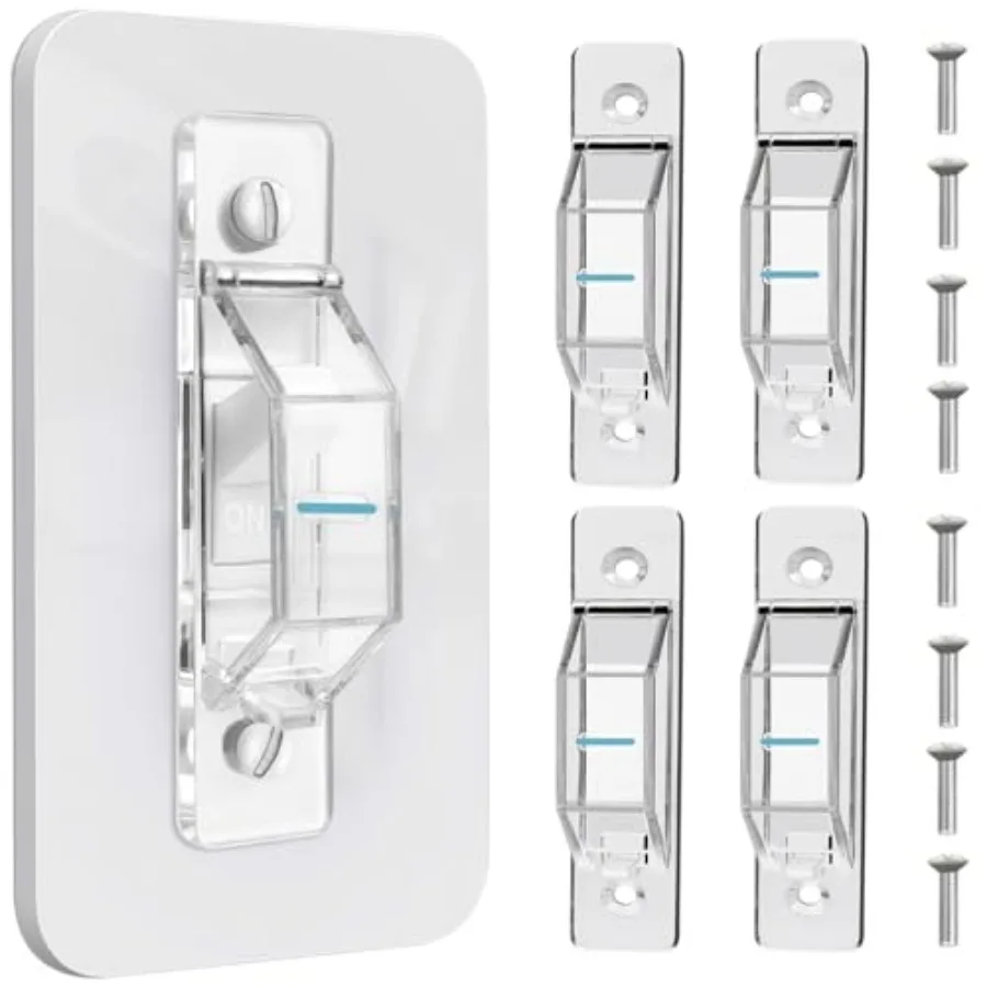4 Pack Light Switch Cover Guard, Light Switch Lock With Glow In The Dark Effect, Child Proof Wall Switch Cover Keeps Lights or
4 Pack Light Switch Cover Guard, Light Switch Lock With Glow In The Dark Effect, Child Proof Wall Switch Cover Keeps Lights or