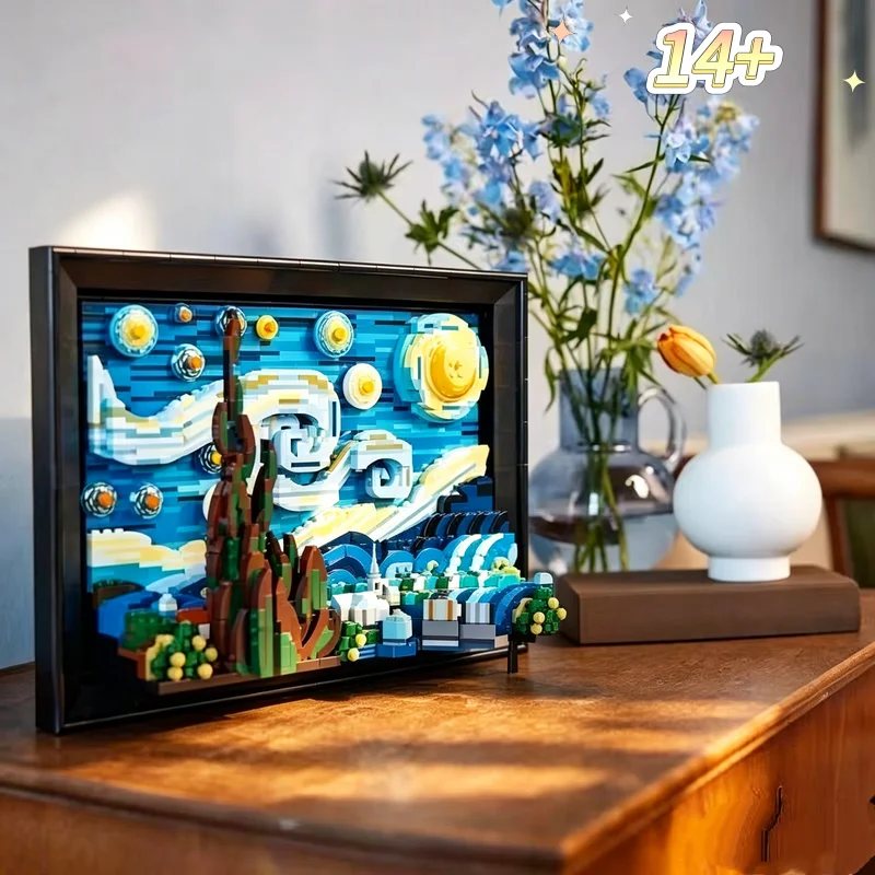 2316pcs Bricks Starry Night Painting Building Set Classic Art Craft Model Creative Home Decor Ornament DIY Assembly Toy Perfect
2316pcs Bricks Starry Night Painting Building Set Classic Art Craft Model Creative Home Decor Ornament DIY Assembly Toy Perfect