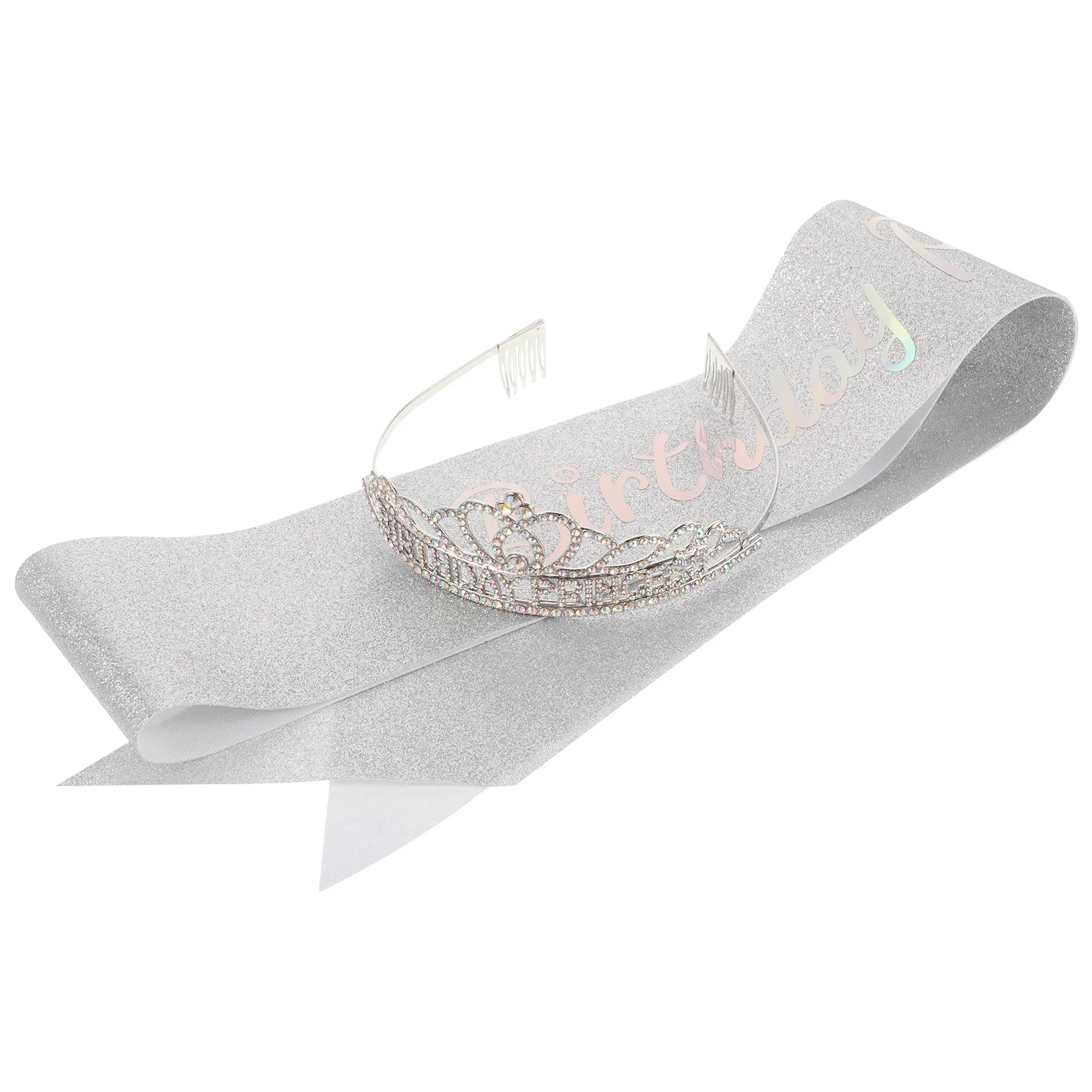 1Set Princess Birthday Crown and Sash Tiara Set Birthday Party Decoration for Women Tiaras for Women Decorative Crown Sash
1Set Princess Birthday Crown and Sash Tiara Set Birthday Party Decoration for Women Tiaras for Women Decorative Crown Sash