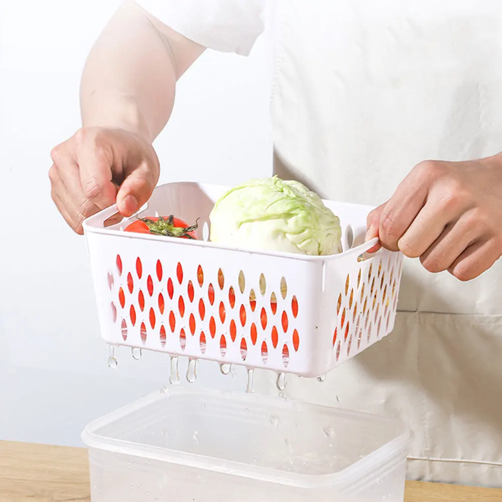 3pcs Freshness Keeper Box Set Removable Drain Basket For Fruits Vegetables Storage Airtight Produce Saver Container Refrigerator
3pcs Freshness Keeper Box Set Removable Drain Basket For Fruits Vegetables Storage Airtight Produce Saver Container Refrigerator