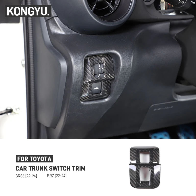 For Toyota GR86 86 Subaru BRZ 2022 2023 2024 Real Carbon Fiber Car Trunk Switch Button Sticker Trim Interior Decoration Cover
For Toyota GR86 86 Subaru BRZ 2022 2023 2024 Real Carbon Fiber Car Trunk Switch Button Sticker Trim Interior Decoration Cover