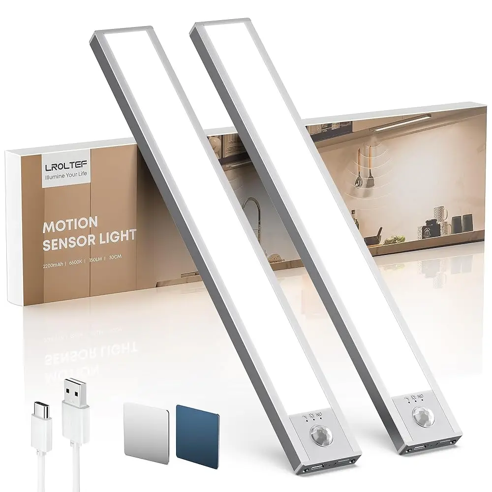 Under Cabinet Lights, 2 Pa Magnetic Dimmable Closet Lights, 52 Led 2200 Mah Usb Rechargeable Battery Operated Motion Sensor
Under Cabinet Lights, 2 Pa Magnetic Dimmable Closet Lights, 52 Led 2200 Mah Usb Rechargeable Battery Operated Motion Sensor