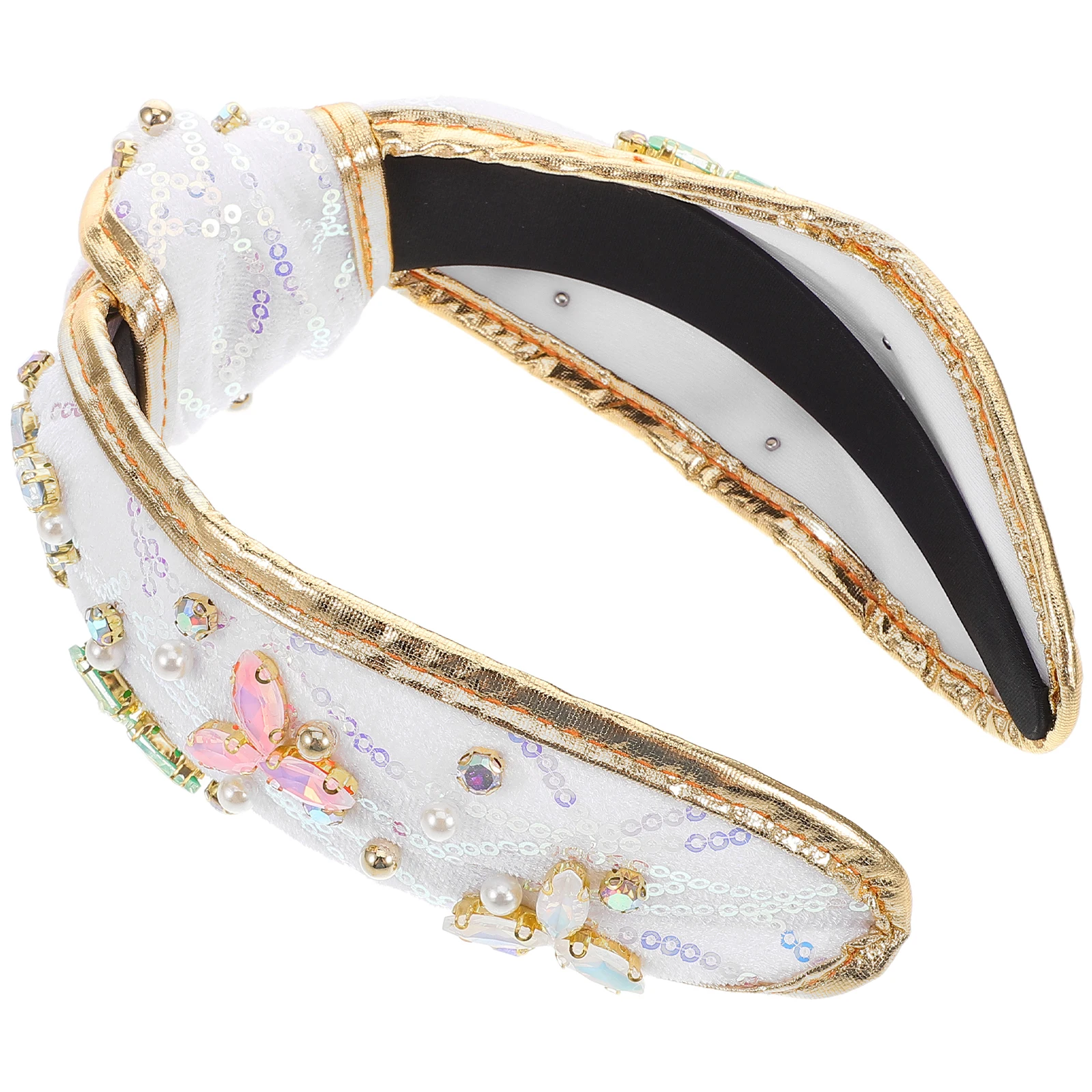 Knotted Hair Hoop Wide Hairbands for Women Jewel Knot Evening Accessories Thick Boho Gold Edge Bead Rhinestone Comfortable
Knotted Hair Hoop Wide Hairbands for Women Jewel Knot Evening Accessories Thick Boho Gold Edge Bead Rhinestone Comfortable
