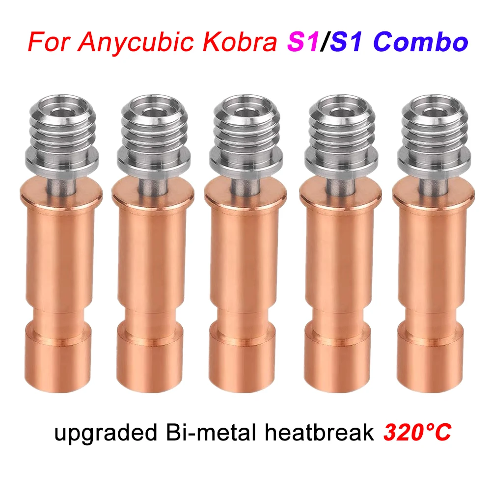 320 ° C Биметаллическая теплоразрывная модернизация для Anycubic Kobra S1/S1 Combo Биметаллическое горло Hot End 3D S1C Аксессуары S1 Combo Hotend Kit 
320 ° C Биметаллическая теплоразрывная модернизация для Anycubic Kobra S1/S1 Combo Биметаллическое горло Hot End 3D S1C Аксессуары S1 Combo Hotend Kit