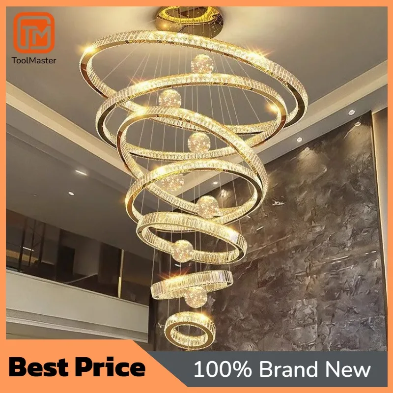 【Hot Sale】Duplex Floor Open Living Room Lamp Villa Hall Chandelier Italian Light Luxury Dining Room Apartment Staircase Rings La
【Hot Sale】Duplex Floor Open Living Room Lamp Villa Hall Chandelier Italian Light Luxury Dining Room Apartment Staircase Rings La
