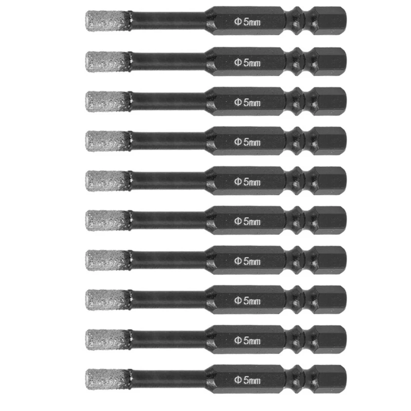 28GF Professional 5mm Shank Porcelain Tile Drill Bit (10Pieces) Suitable for Home DIY, Woodworking, Building Projects
28GF Professional 5mm Shank Porcelain Tile Drill Bit (10Pieces) Suitable for Home DIY, Woodworking, Building Projects