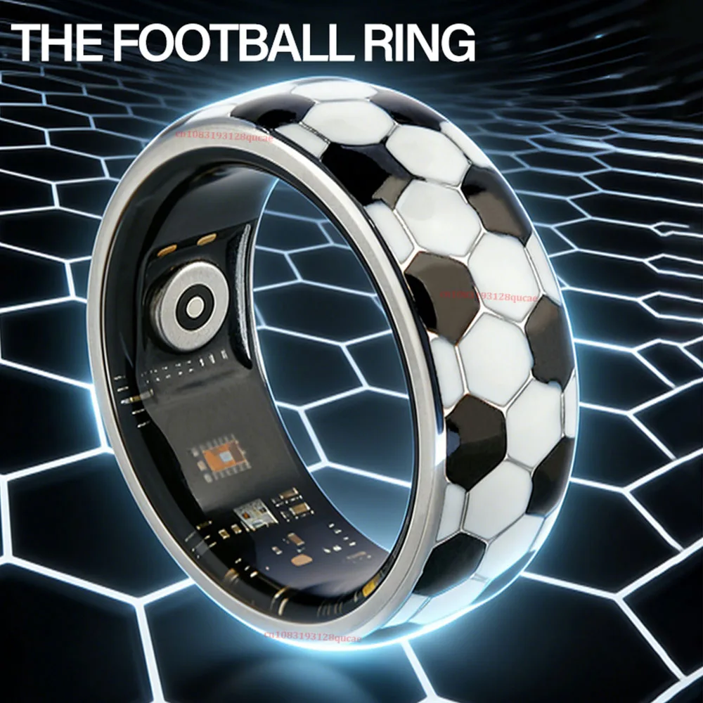 New Football Pattern Smart Ring, 5ATM Waterproof 128 Sports Modes, 24H Heart Rate, Blood Pressure Stress Monitor Smart Ring 2026
New Football Pattern Smart Ring, 5ATM Waterproof 128 Sports Modes, 24H Heart Rate, Blood Pressure Stress Monitor Smart Ring 2026