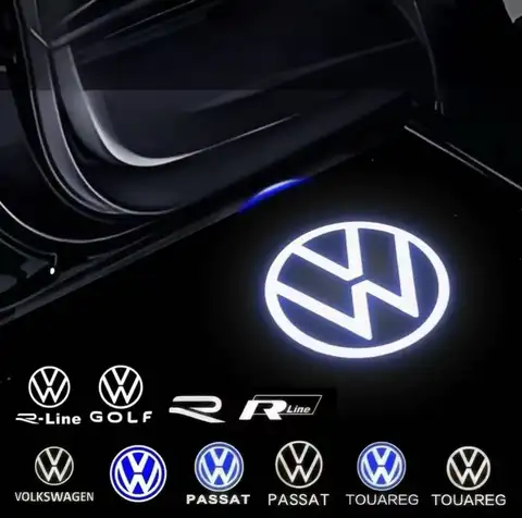 LED Car Door Logo Light Projector Lamp Accessories For Volkswagen VW Touareg 7P Golf 5 6 7 Jetta MK5 MK6 MK7 Passat B6 B7 B9 B8
