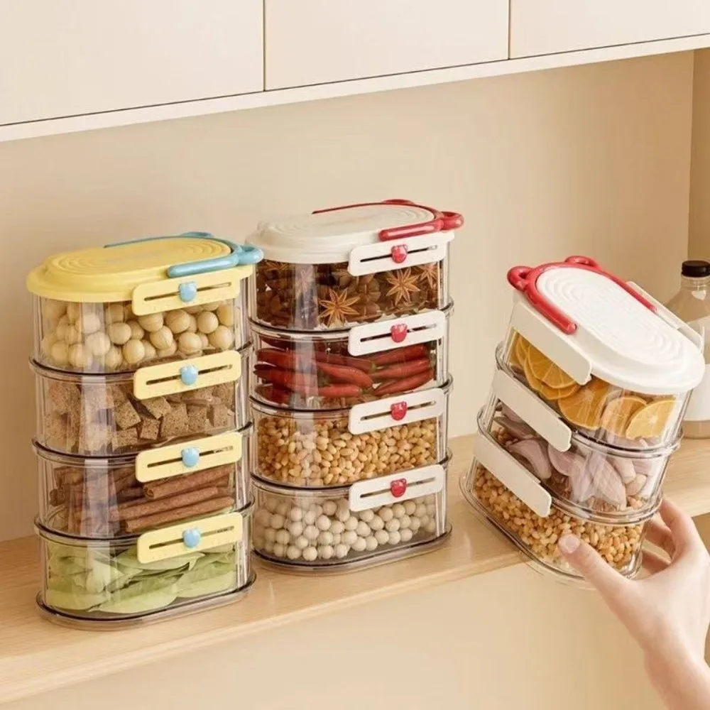 Stackable Spice Storage Box Snap-on Lid Large Capacity Sealed Storage Container Moisture Proof Plastic Spice Dispenser
Stackable Spice Storage Box Snap-on Lid Large Capacity Sealed Storage Container Moisture Proof Plastic Spice Dispenser