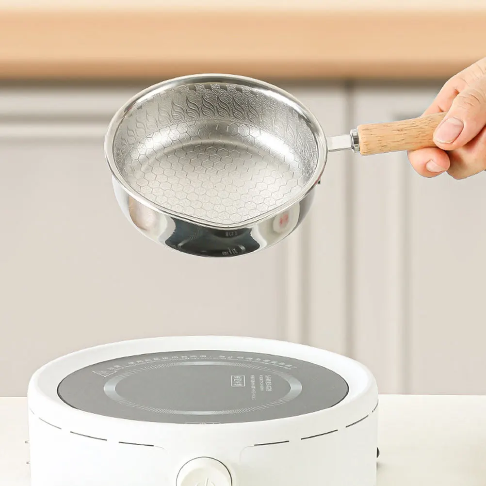 Stainless Steel Nonstick Frying Pan Wooden Handle Flat Bottom Oil-Saving Egg Pan Pancake Cooker Comfortable Grip Kitchen
Stainless Steel Nonstick Frying Pan Wooden Handle Flat Bottom Oil-Saving Egg Pan Pancake Cooker Comfortable Grip Kitchen