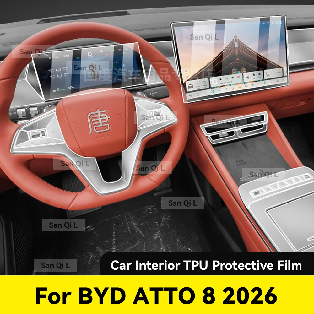For BYD ATTO 8 2026 Anti-scratch Car Door Center Console Media Dashboard Navigation Car Accessories TPU Protector Film
For BYD ATTO 8 2026 Anti-scratch Car Door Center Console Media Dashboard Navigation Car Accessories TPU Protector Film