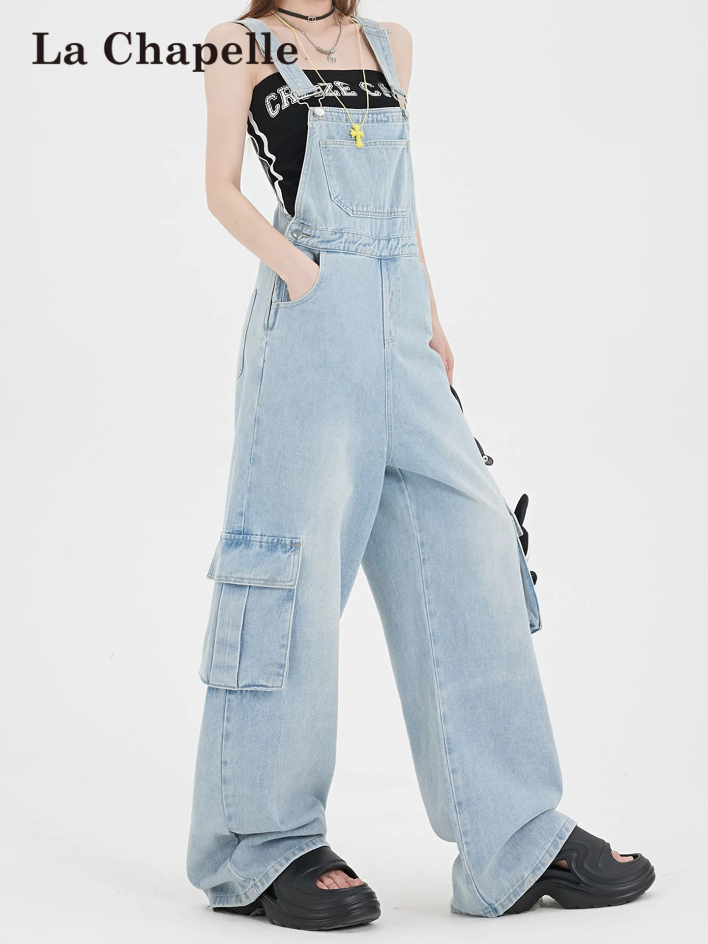 Light Blue Denim Overalls Women's Spring 2026 New Agel Loose Wide Leg Workwear Pants Casual High Waist ket Detail
Light Blue Denim Overalls Women's Spring 2026 New Agel Loose Wide Leg Workwear Pants Casual High Waist ket Detail