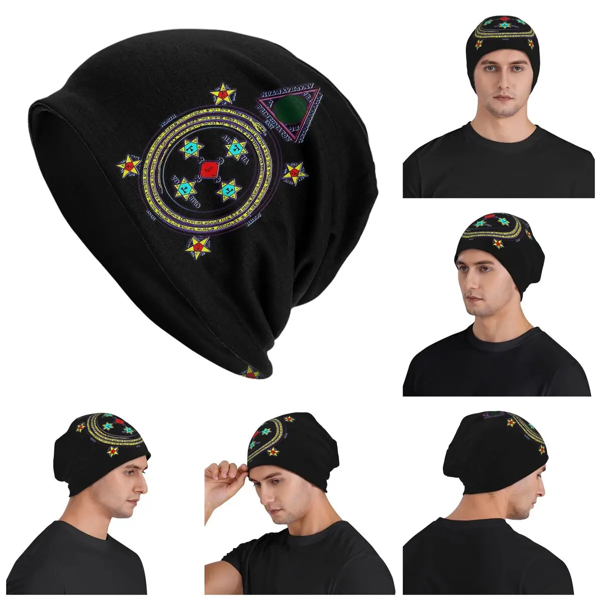 Solomon Circle Goetia Warm Knitted Cap Fashion Bonnet Hat Autumn Winter Outdoor Beanies Hats for Unisex Adult
Solomon Circle Goetia Warm Knitted Cap Fashion Bonnet Hat Autumn Winter Outdoor Beanies Hats for Unisex Adult