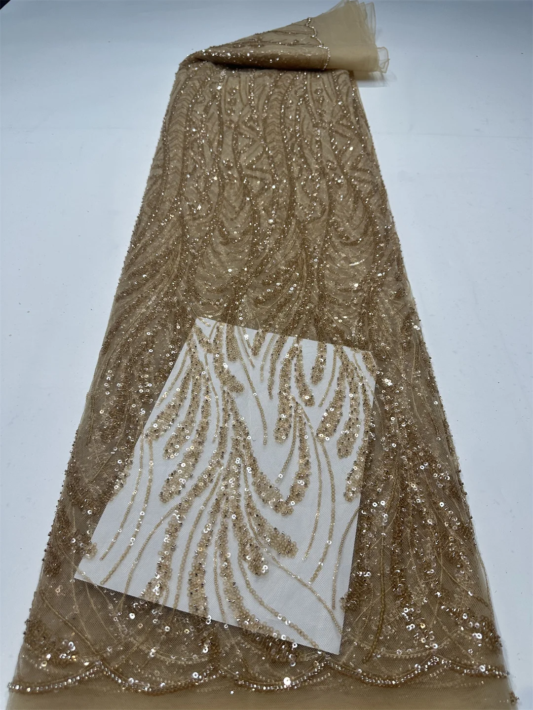 Luxury African Sequin Beaded Lace Fabric 2025 High Quality Groom Nigerian Wedding Bridal Embroidery French Tulle Sewing
Luxury African Sequin Beaded Lace Fabric 2025 High Quality Groom Nigerian Wedding Bridal Embroidery French Tulle Sewing