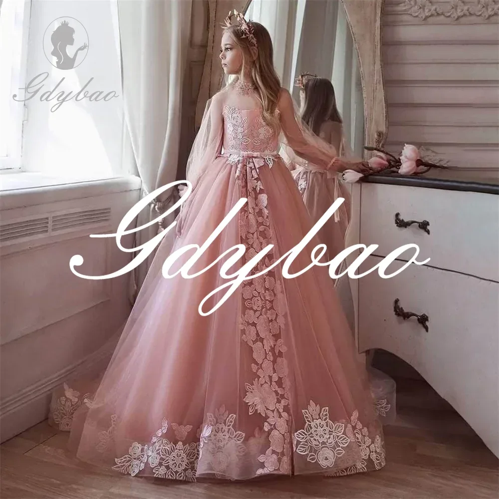 A Line Princess Formal Sequined Wedding Party Flower Girl Dress Long Puff Sleeve Sweep Train Elegant First Communion Gown New
A Line Princess Formal Sequined Wedding Party Flower Girl Dress Long Puff Sleeve Sweep Train Elegant First Communion Gown New