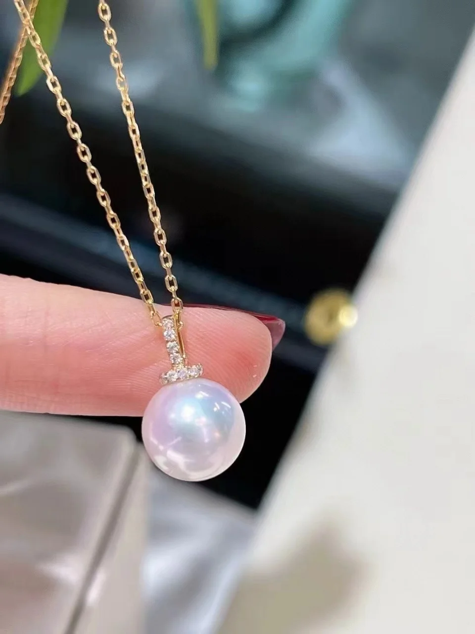 Fashion Luxury 9-10mm Natural Aurora Round Edison Pearl Necklace With Rope Silver Chain Elegant Pearl Women Fine Jewelry Gifts
Fashion Luxury 9-10mm Natural Aurora Round Edison Pearl Necklace With Rope Silver Chain Elegant Pearl Women Fine Jewelry Gifts