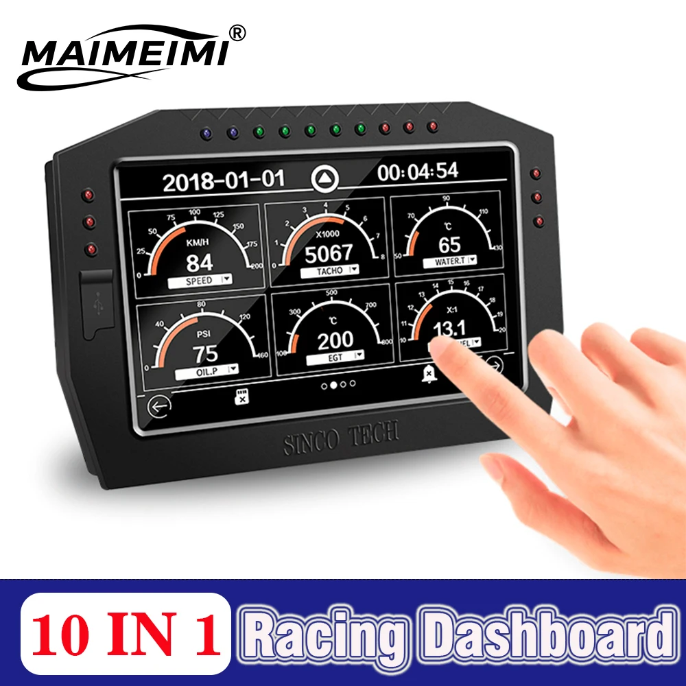 NEW TFT LCD Multifunctional Racing Dash 12000rpm Tachometer Instrument Cluster DO909 Auto 7Inch 10-in-1 Digital LCD Touch Screen
NEW TFT LCD Multifunctional Racing Dash 12000rpm Tachometer Instrument Cluster DO909 Auto 7Inch 10-in-1 Digital LCD Touch Screen