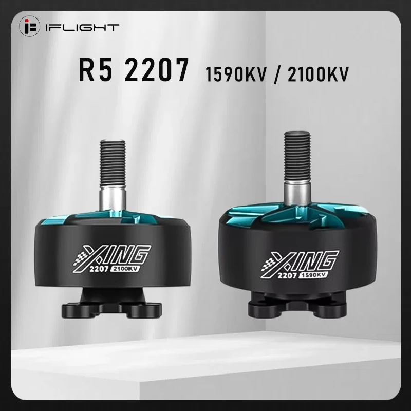 iFlight R5 2207 1590KV / 2100KV Race 5inch FPV Professional Freestyle Race Brushless Motor Mach R5 6S For RC FPV Racing Drone
iFlight R5 2207 1590KV / 2100KV Race 5inch FPV Professional Freestyle Race Brushless Motor Mach R5 6S For RC FPV Racing Drone