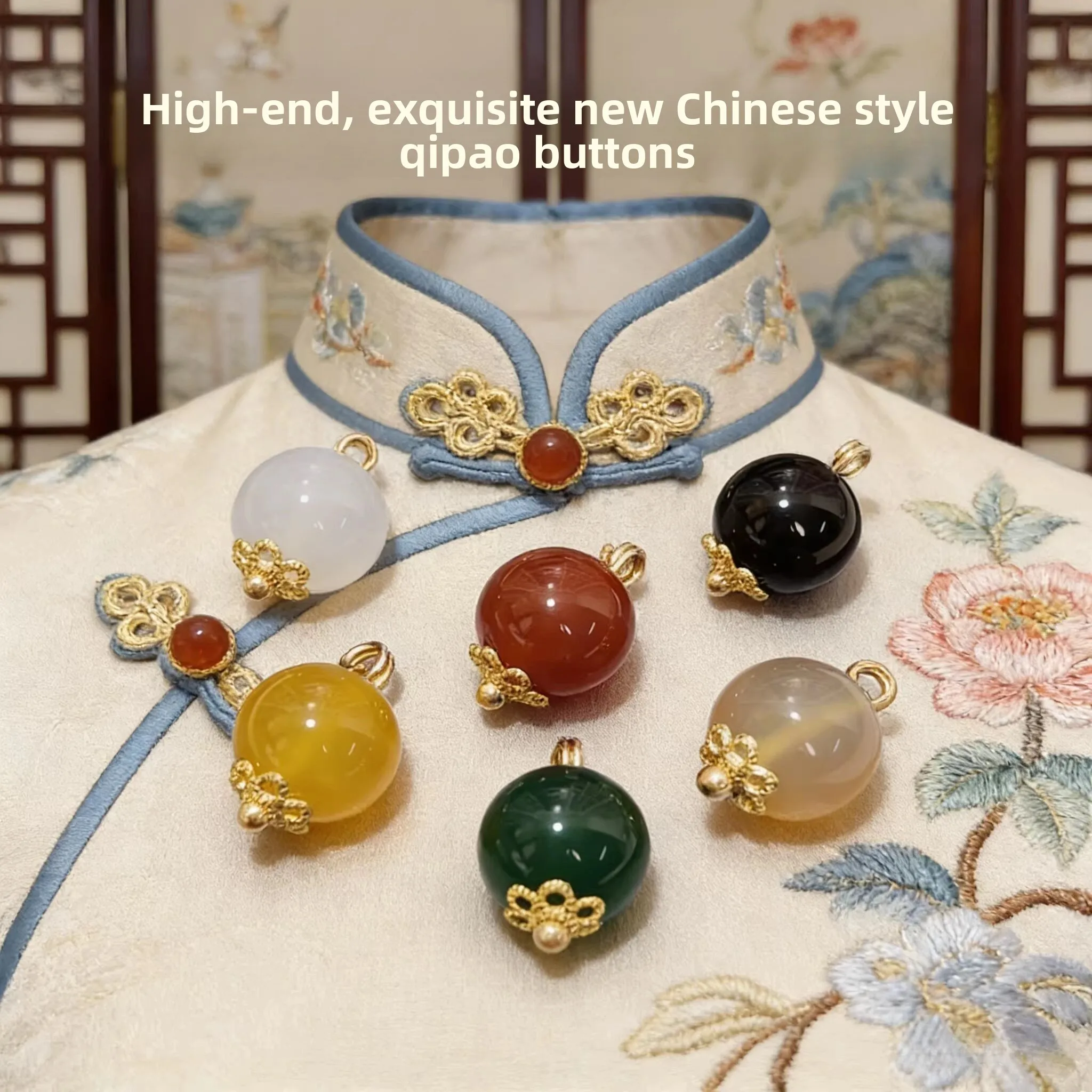 Exquisite Natural Jade Button Chinese Style New Fashion Flag Robe Tang Suit Button High End Elegant Traditional National Style
Exquisite Natural Jade Button Chinese Style New Fashion Flag Robe Tang Suit Button High End Elegant Traditional National Style