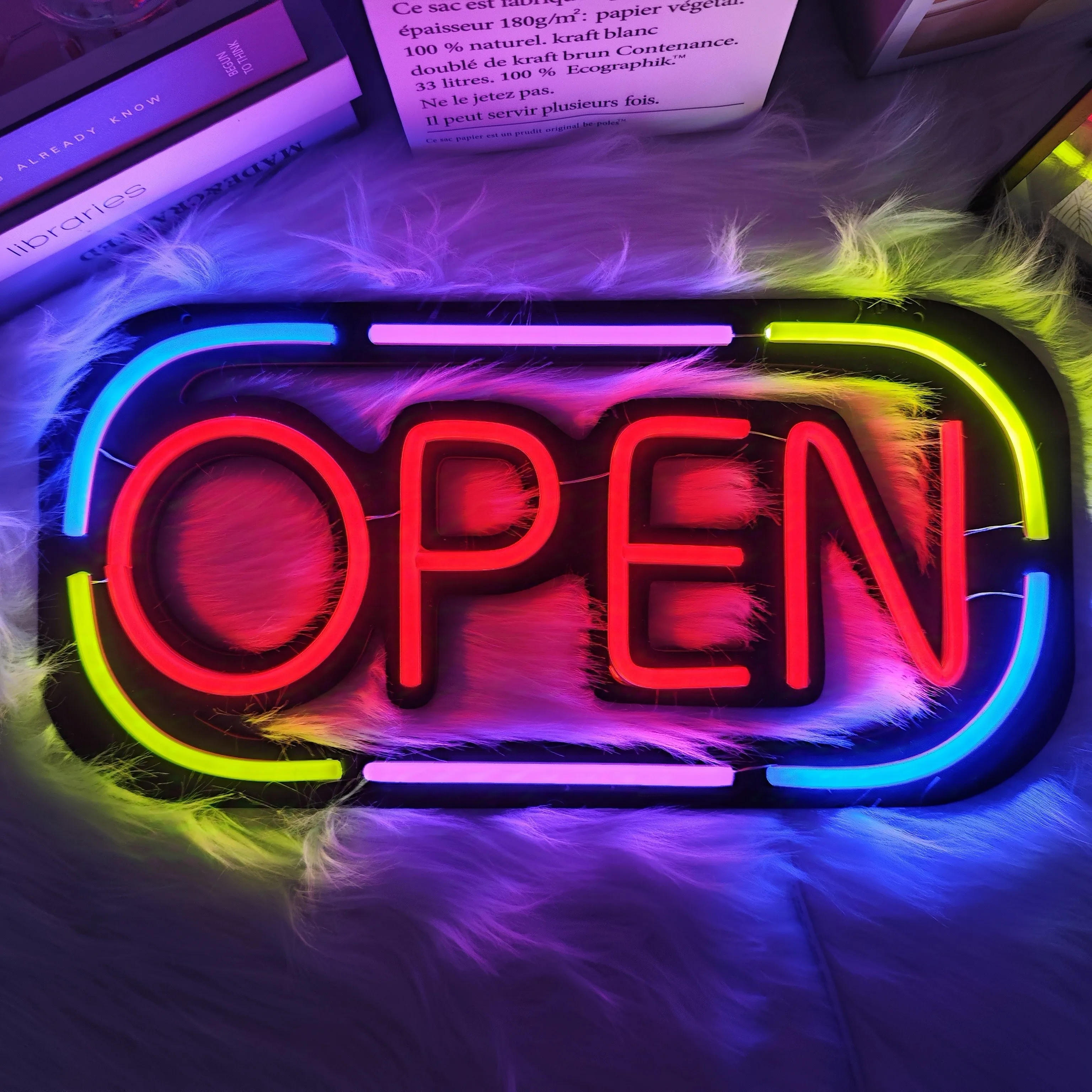 Open Neon Sign for Business Decor Large LED Neon Light Sign for Bedroom Shop Bar Cafe Restaurant Window Wall Decor USB Dimmable
Open Neon Sign for Business Decor Large LED Neon Light Sign for Bedroom Shop Bar Cafe Restaurant Window Wall Decor USB Dimmable