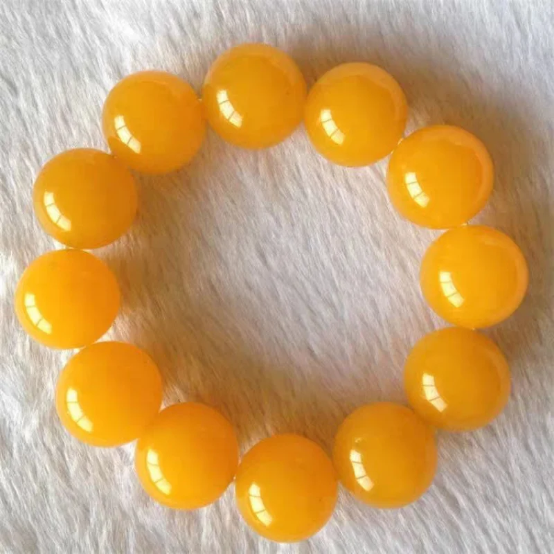Authentic natural genuine Xinjiang Hotan beige , golden silk Gobi jade round bead bracelet for men and women
Authentic natural genuine Xinjiang Hotan beige , golden silk Gobi jade round bead bracelet for men and women
