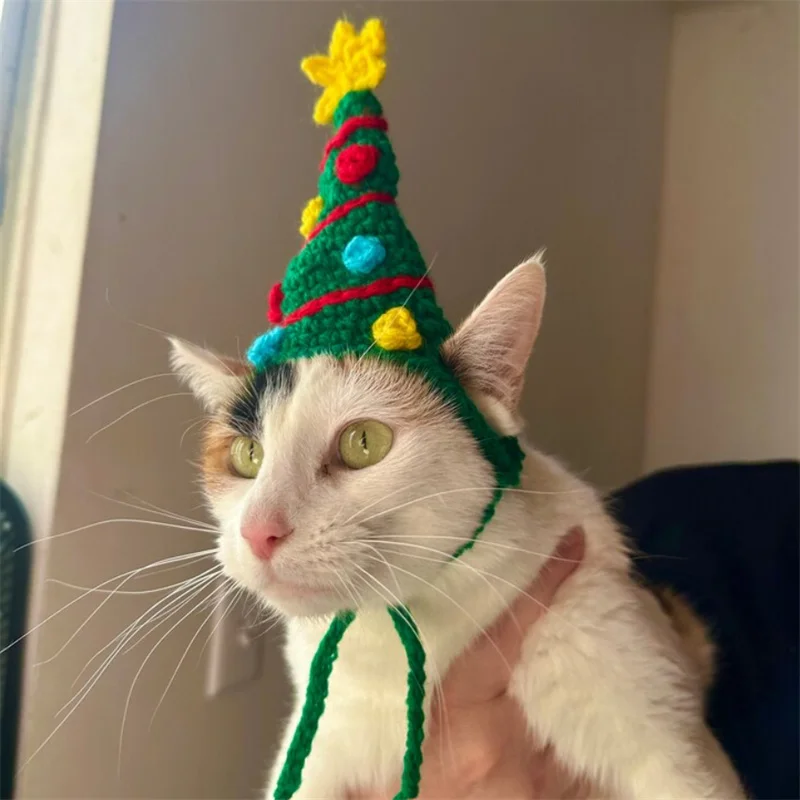 Christmas dress pet cat hat Christmas tree style Cute cartoon Pet Cat Headwear Pet Birthday Dress Up Dog Hats Cat Accessories
Christmas dress pet cat hat Christmas tree style Cute cartoon Pet Cat Headwear Pet Birthday Dress Up Dog Hats Cat Accessories