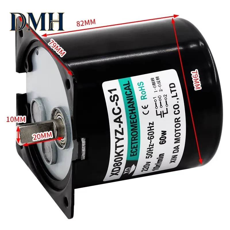 Free shipping 80KTYZ 60W 5-110rpm High Torque 220V AC Synchronous Gear Motor
Free shipping 80KTYZ 60W 5-110rpm High Torque 220V AC Synchronous Gear Motor
