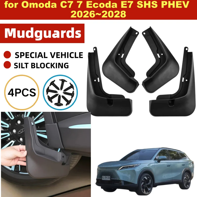2026-2028 ABS 4Pcs Mud Flaps Splash GuardsFor Chery Omoda C7 Ecoda E7 SHS PHEV Tiggo7L Fulwin T7 T1X Fender Mudguards Auto Parts
2026-2028 ABS 4Pcs Mud Flaps Splash GuardsFor Chery Omoda C7 Ecoda E7 SHS PHEV Tiggo7L Fulwin T7 T1X Fender Mudguards Auto Parts