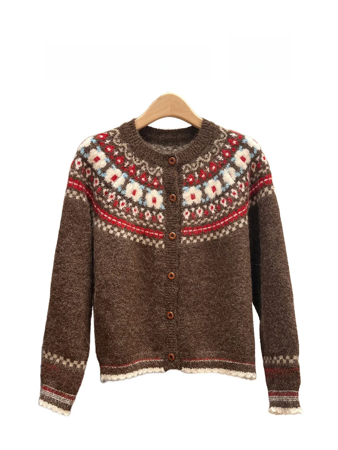 Thiened Knitted Cisas Sle Color Blo Sweater Coat for Women Winter New Arrival Retro Fair Isle Vintage Design Cardigan
Thiened Knitted Cisas Sle Color Blo Sweater Coat for Women Winter New Arrival Retro Fair Isle Vintage Design Cardigan