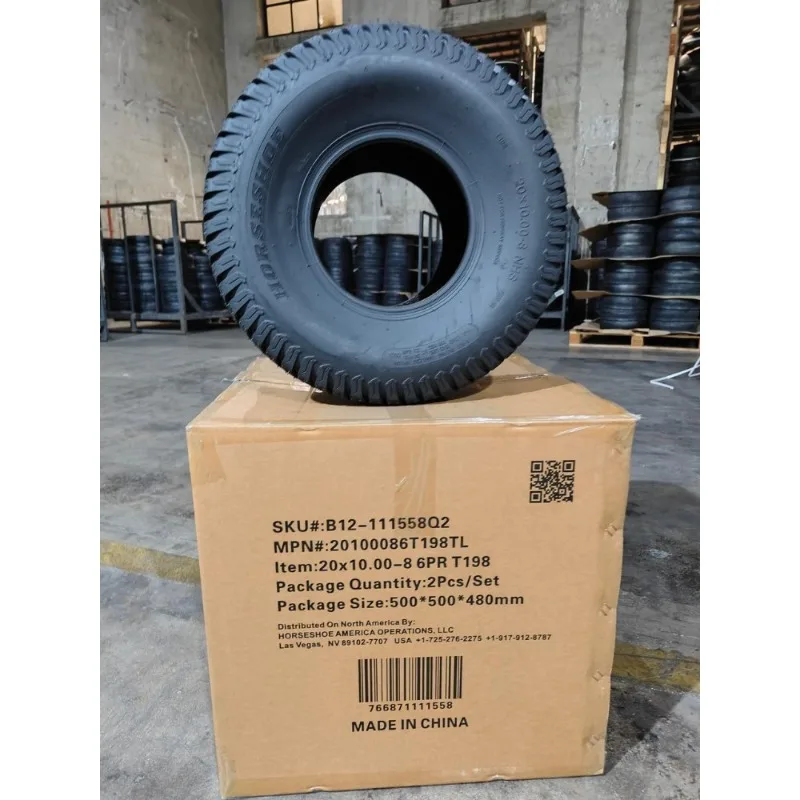 Шины для газонокосилок 20x10.00-8, 6-слойные, бескамерные, с рисунком протектора Turf Trac, для садовых тракторов и райдеров, 20x10x8 T198
Шины для газонокосилок 20x10.00-8, 6-слойные, бескамерные, с рисунком протектора Turf Trac, для садовых тракторов и райдеров, 20x10x8 T198