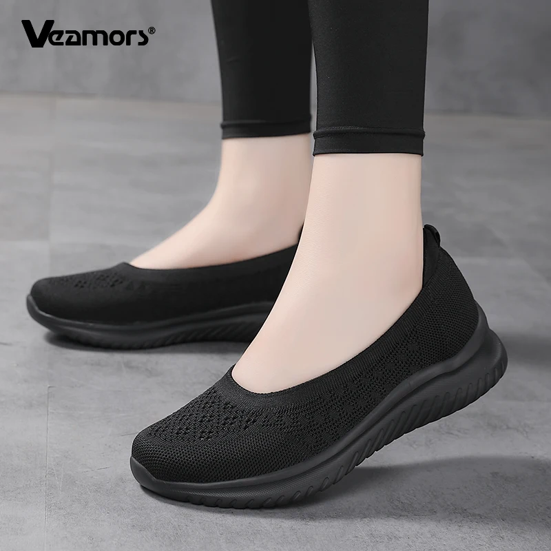 Breathable Walking Shoes for Women Light Comfortable Daily Flat Shoes Ladies Slip-on Knitted Mesh Casual Shoes for Traveling
Breathable Walking Shoes for Women Light Comfortable Daily Flat Shoes Ladies Slip-on Knitted Mesh Casual Shoes for Traveling