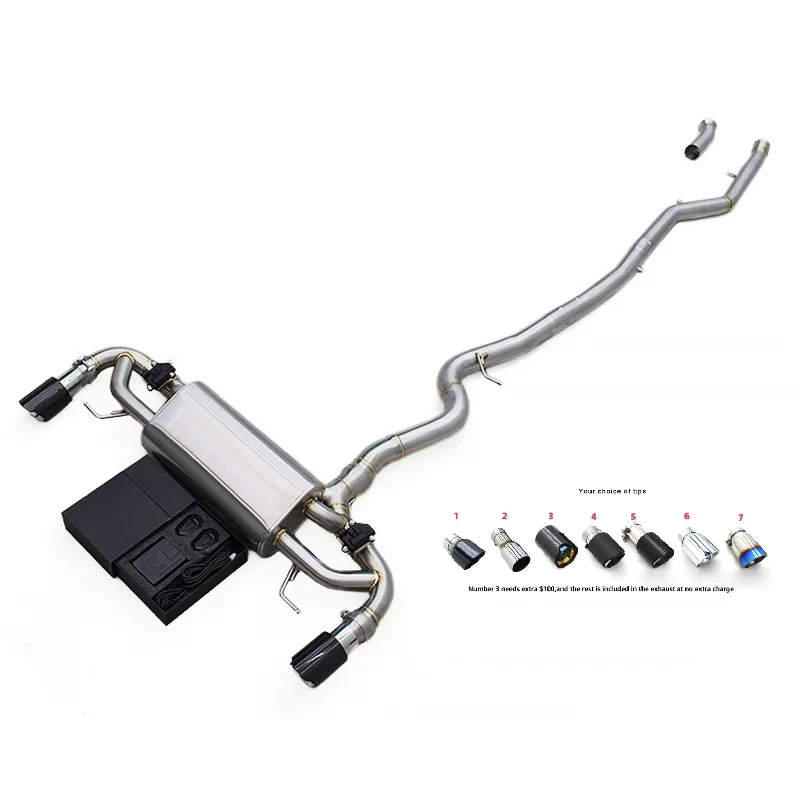 YK Valvetronic Catback For BMW 420i/430i/425i G22/G23/G26 2.0T/3.0 2021-2023 SUS304 Muffler Exhaust Pipe With Carbon Fiber Tips
YK Valvetronic Catback For BMW 420i/430i/425i G22/G23/G26 2.0T/3.0 2021-2023 SUS304 Muffler Exhaust Pipe With Carbon Fiber Tips