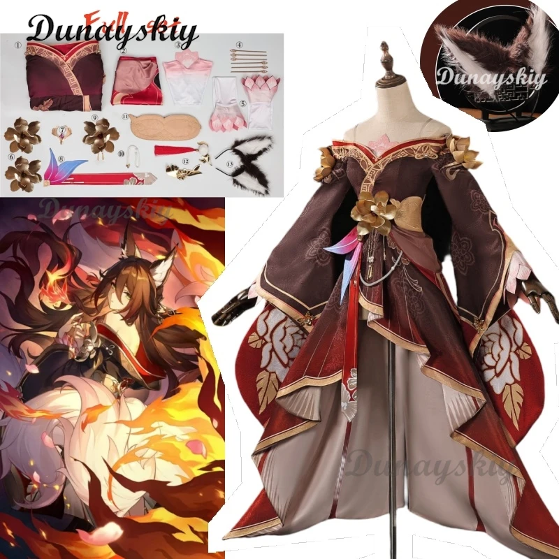 Honkai Star Rail Fugue Косплей Костюм Tingyun Платье Hanfu Лисие Уши Заколки Для Волос Foxian Xianzhou Персонаж Женщины Хэллоуин Карнавал
Honkai Star Rail Fugue Косплей Костюм Tingyun Платье Hanfu Лисие Уши Заколки Для Волос Foxian Xianzhou Персонаж Женщины Хэллоуин Карнавал