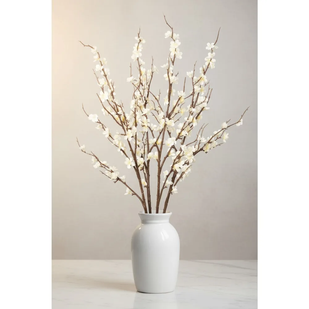 4Pcs Cherry Blossom Branches Artificial Silk Flowers for Wedding Home Office Decor Spring Summer Indoor
4Pcs Cherry Blossom Branches Artificial Silk Flowers for Wedding Home Office Decor Spring Summer Indoor