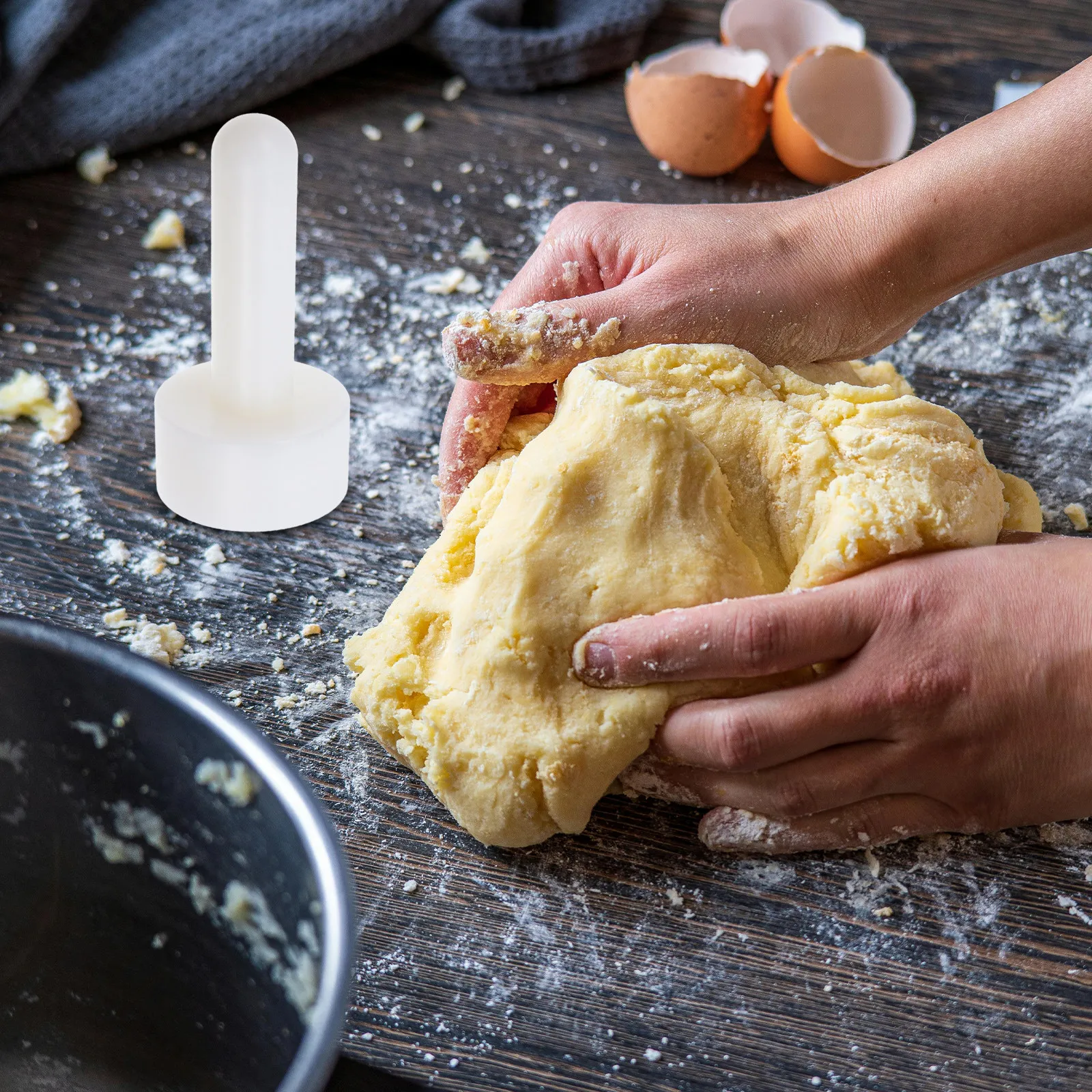 Silicon Tart Tamper French Tart Press DIY Baking Presser Multipurpose Pastry Dough Tamper Waffle Cone Roller Baking Accessories
Silicon Tart Tamper French Tart Press DIY Baking Presser Multipurpose Pastry Dough Tamper Waffle Cone Roller Baking Accessories