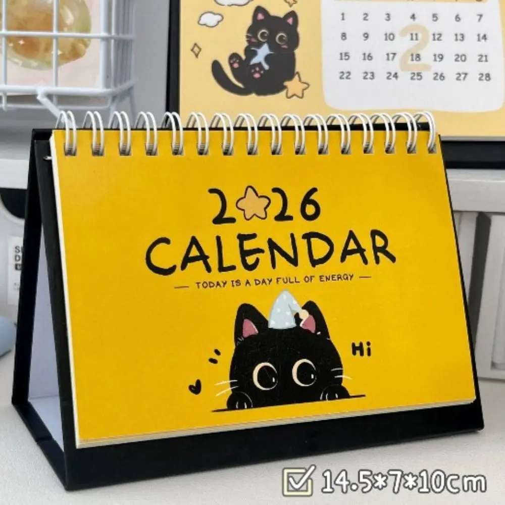 Cartoon Coil 2026 Desk Calendar Portable Cute Cat Schedule Planner Desktop Decoration Mini Calendar Office School Supplies
Cartoon Coil 2026 Desk Calendar Portable Cute Cat Schedule Planner Desktop Decoration Mini Calendar Office School Supplies