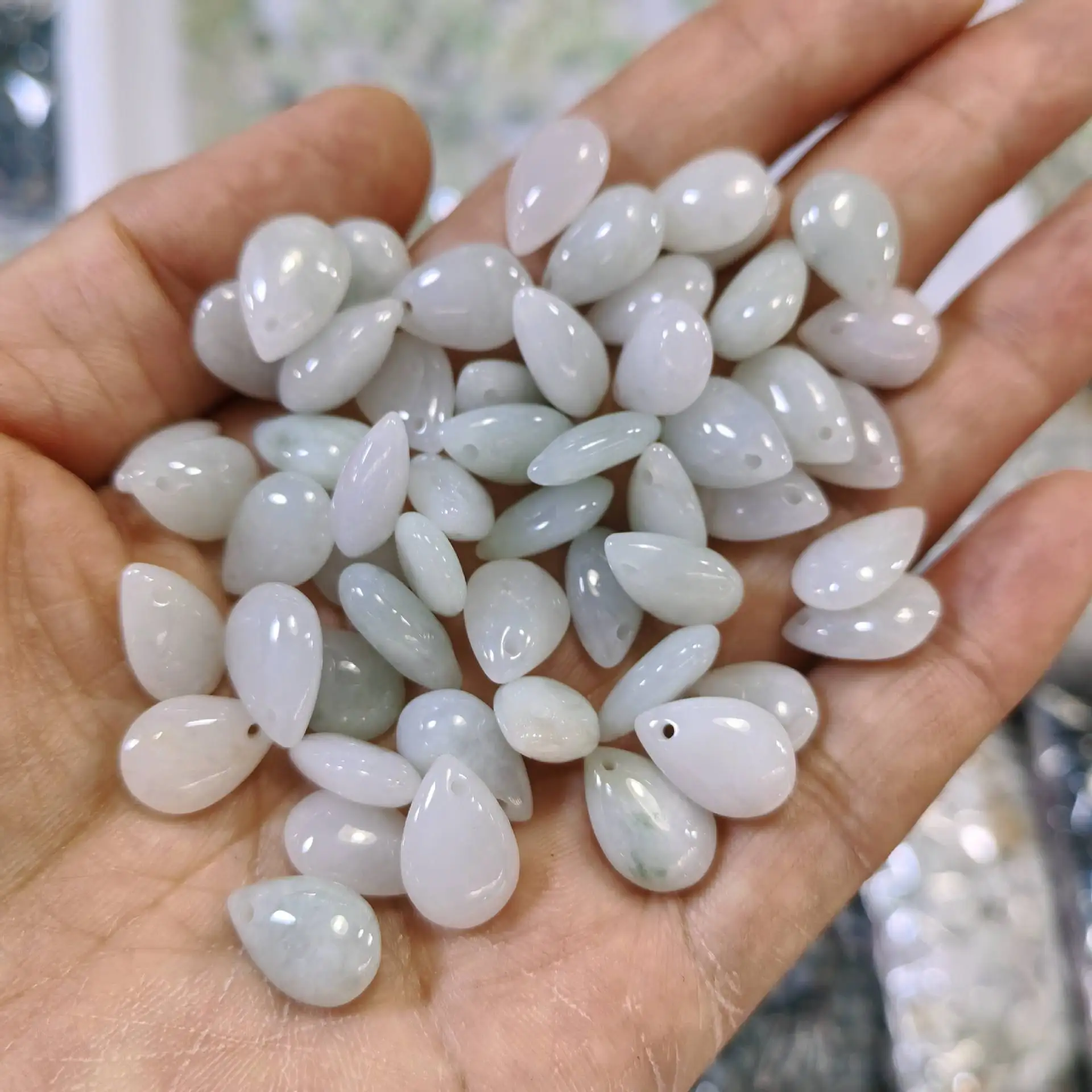 9*13mm Natural Myanmar Jadeite Water Drop Beads For Jewelry Making Diy Bracelet Charms Earring Burmese Jade Bead Accessories
9*13mm Natural Myanmar Jadeite Water Drop Beads For Jewelry Making Diy Bracelet Charms Earring Burmese Jade Bead Accessories