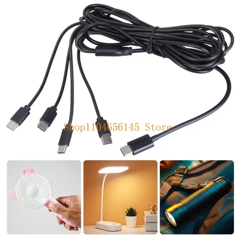 652F Compact 4 In 1 USB C Charging Cord Splitter Adapter Cable Support 5V Charging
652F Compact 4 In 1 USB C Charging Cord Splitter Adapter Cable Support 5V Charging