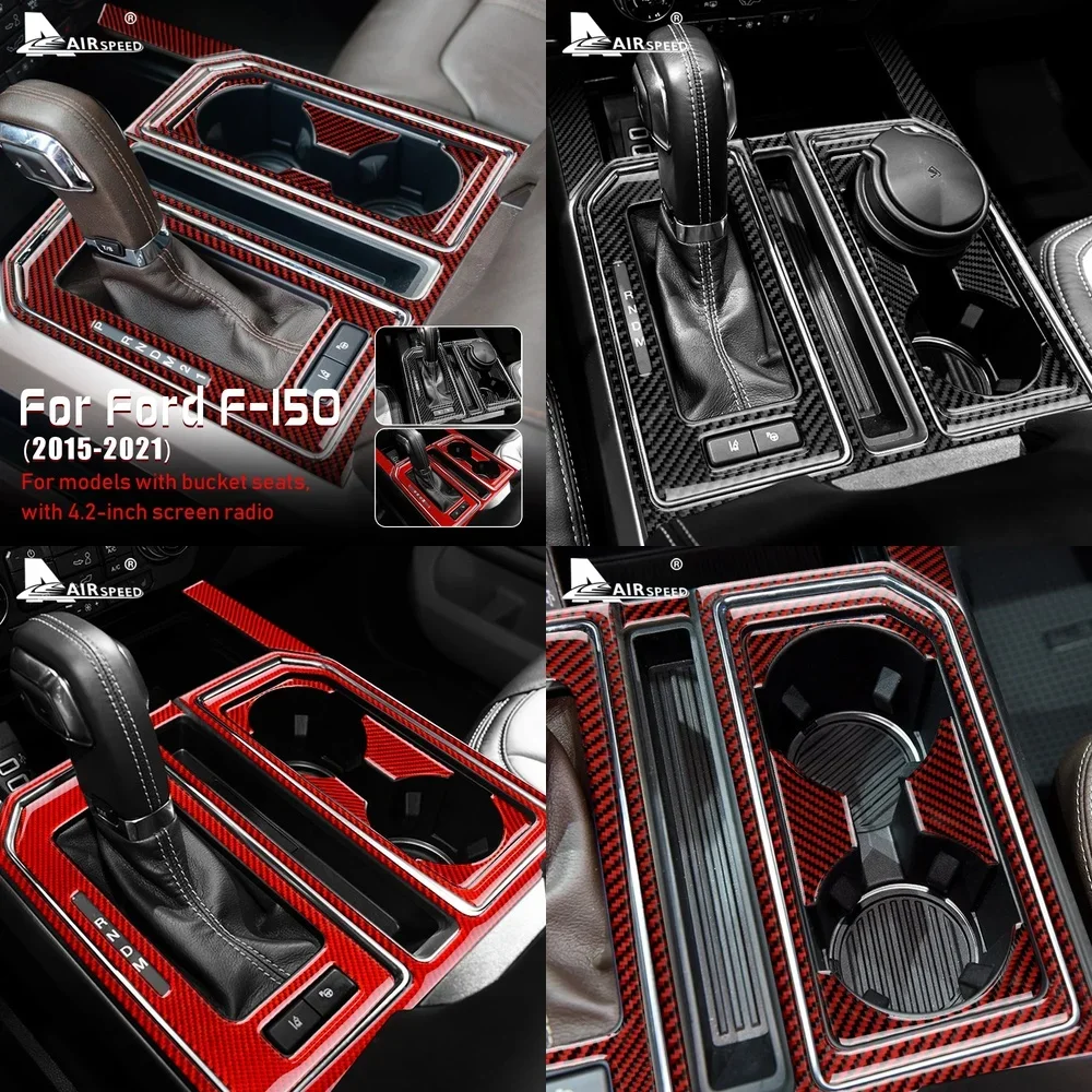 Накладки из карбона для интерьера Ford F-150 2015-2021: панель переключения передач, держатель для стакана, наклейка
Накладки из карбона для интерьера Ford F-150 2015-2021: панель переключения передач, держатель для стакана, наклейка