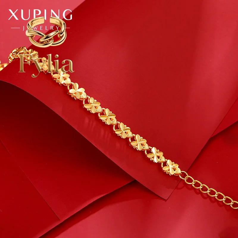 Fylia Jewelry Luxury 24K 9999 Pure Gold real gold Women's four-leaf clover vintage bracelet
Fylia Jewelry Luxury 24K 9999 Pure Gold real gold Women's four-leaf clover vintage bracelet