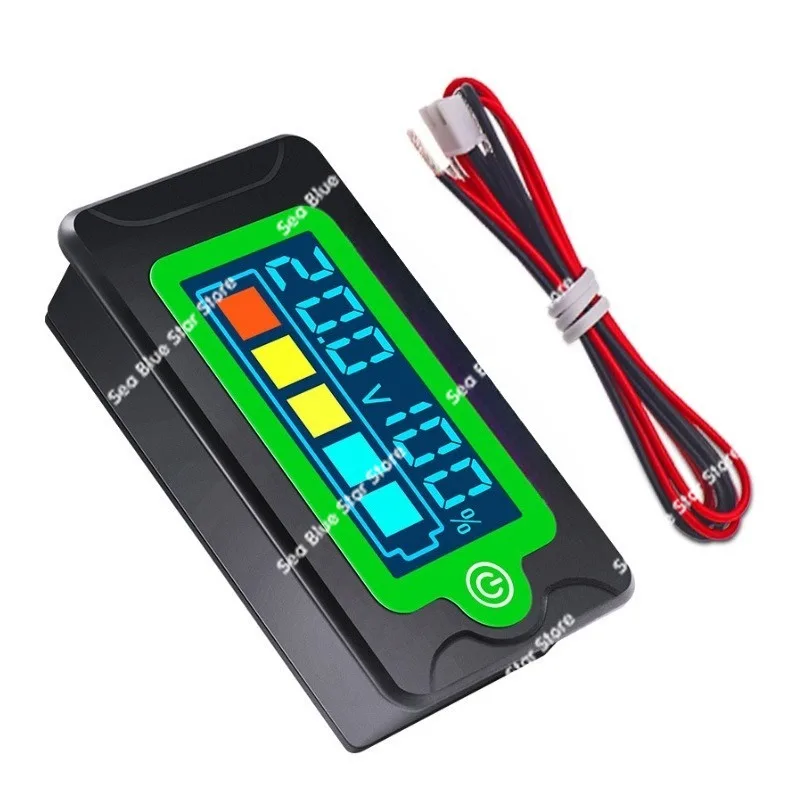 DC lithium iron phosphate battery power meter voltmeter ternary lithium battery residual power detector
DC lithium iron phosphate battery power meter voltmeter ternary lithium battery residual power detector