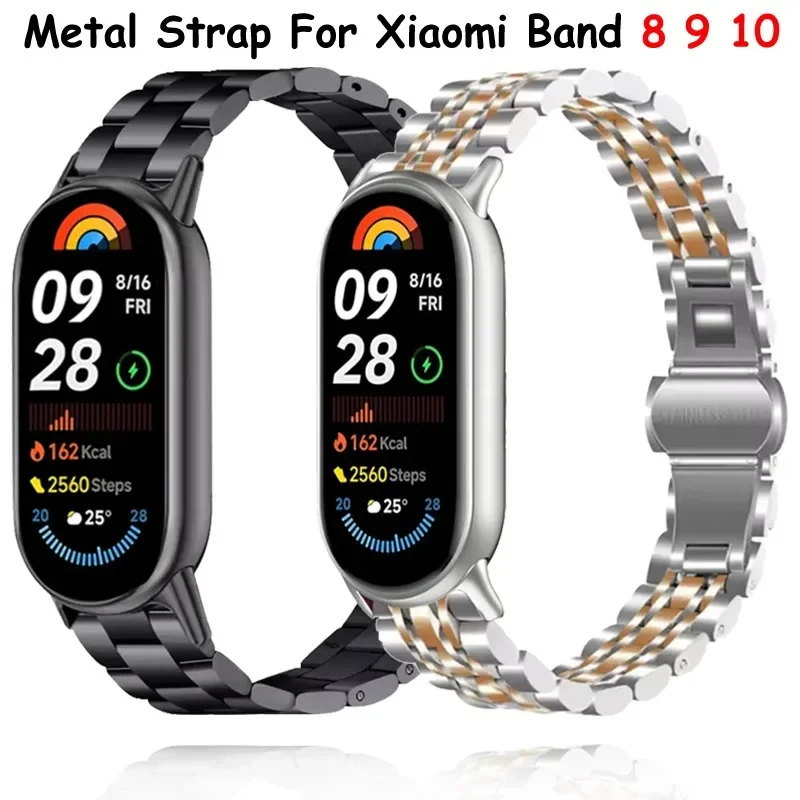 Metal Strap For Xiaomi Band 10 9 8 Luxury Stainless Steel Mi Band 9 Replacement Bracelet Wristband Miband 10 9 Band Accessories
Metal Strap For Xiaomi Band 10 9 8 Luxury Stainless Steel Mi Band 9 Replacement Bracelet Wristband Miband 10 9 Band Accessories