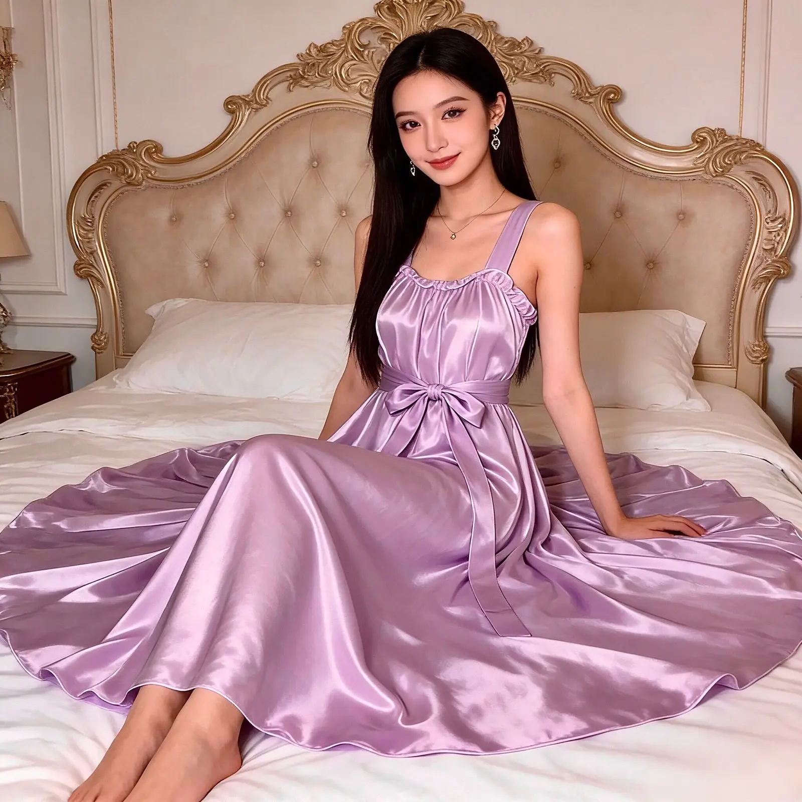 Women‘s Sexy Sleeping Robe Glossy Ice Silk Satin Dress Maxi Dress Men Sleeveless Pullover Elegant Dresses Soft Plus Size Pajamas
Women‘s Sexy Sleeping Robe Glossy Ice Silk Satin Dress Maxi Dress Men Sleeveless Pullover Elegant Dresses Soft Plus Size Pajamas